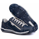 Sapatênis Casual Conforto Couro Azul